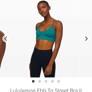 NWT Lululemon Ebb to Street Bra 6